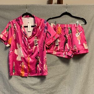 Sheshow Taylor Swift inspired Vibrant Pink Women's Pajama Set